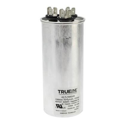 Picture of Rheem Capacitor - 70/5/370 Dual Round Part# 43-TL70053-R