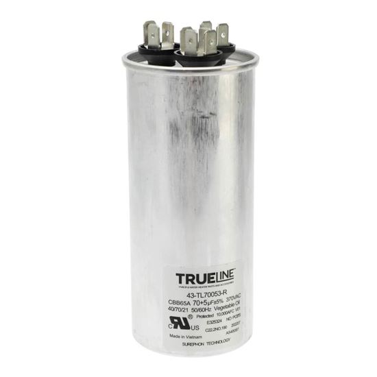 Picture of Rheem Capacitor - 70/5/370 Dual Round Part# 43-TL70053-R