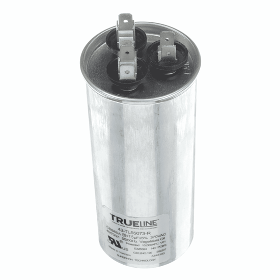 Picture of Rheem Capacitor - 55/7.5/370 Dual Round Part# 43-TL55073-R
