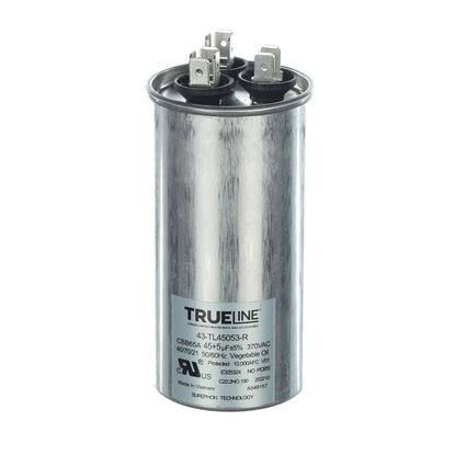 Picture of Rheem Capacitor - 45/5/370 Dual Round Part# 43-TL45053-R