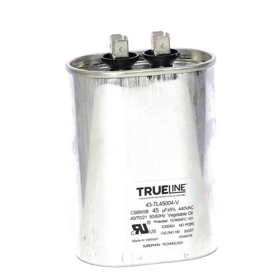 Picture of Rheem Capacitor - 45/440 Single Oval Part# 43-TL45004-V