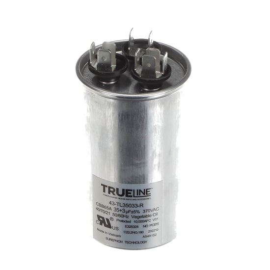 Picture of Rheem Capacitor - 35/3/370 Dual Round Part# 43-TL35033-R