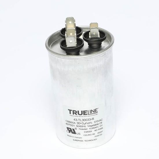 Picture of Rheem Capacitor - 30/3/370 Dual Round Part# 43-TL30033-R