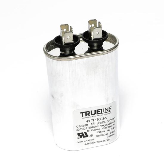 Picture of Rheem Capacitor - 15/370 Single Oval Part# 43-TL15003-V