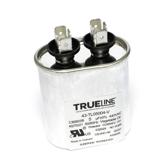 Picture of Rheem Capacitor - 5/440 Single Oval Part# 43-TL05004-V