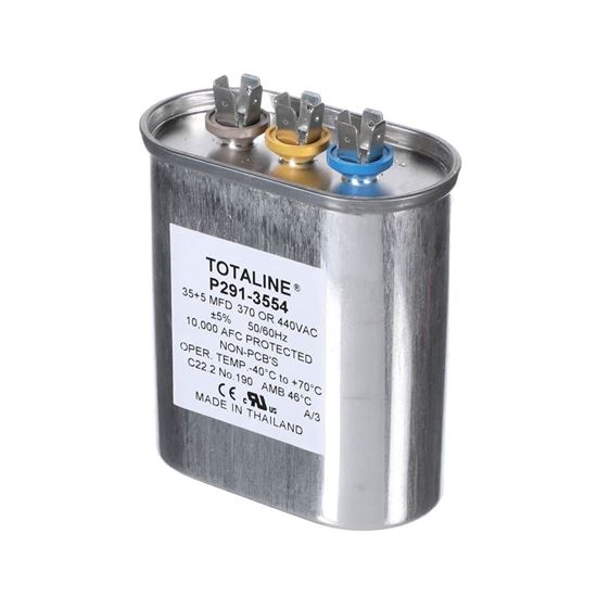 Picture of Carrier P291-3554 Dual Capacitor 35/5 Mfd 370V Part# P291-3554