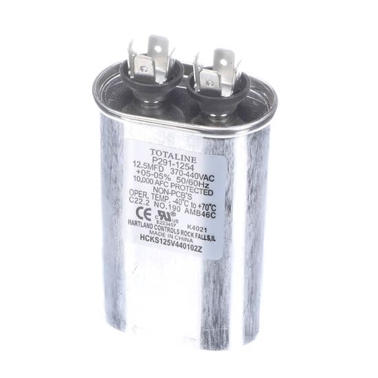 Picture of Carrier Run Capacitor Oval 370/440V Single 12.5Mfd Part# P291-1254