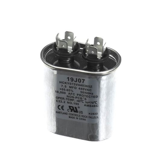 Picture of Lennox Run Capacitor 7.5 Mfd 440V Oval Part# 19J07