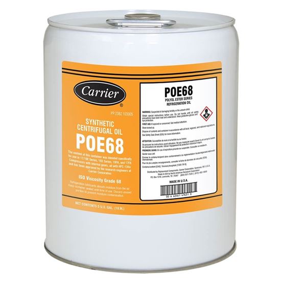 Picture of Carrier 5Gallonsynthetic Poe68 Oil Part# PP23BZ103005