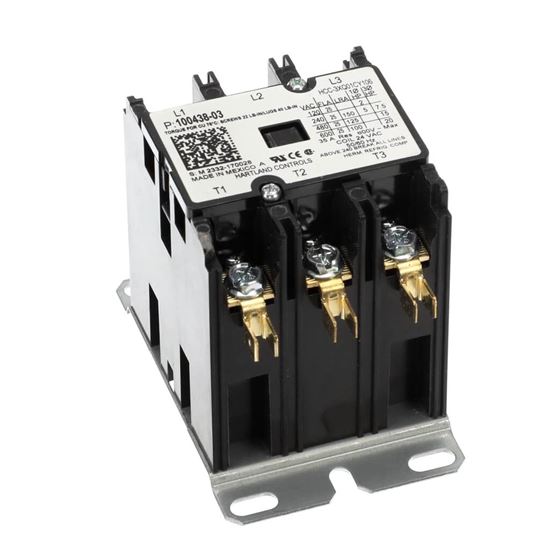 Picture of Heatcraft 24V(460v) 25Amp 3P Contactor Part# 95M57