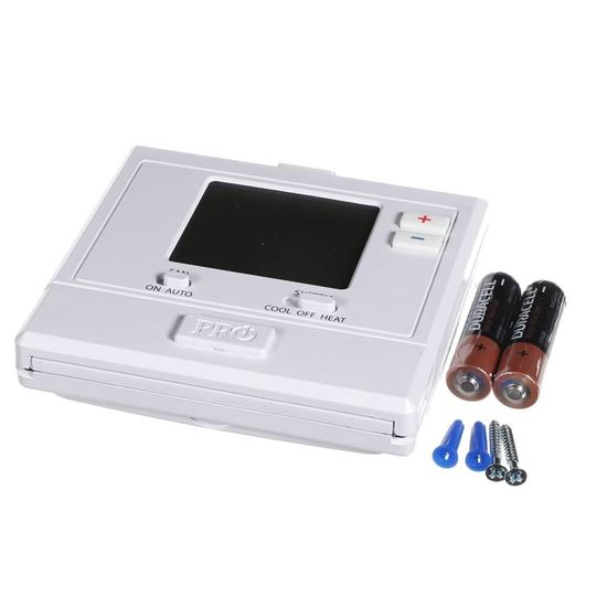 Picture of Rheem Pro1 T701 Thermostat - 1H/1c Conventional, 1H/1c Heat Pump, No Autochangeover, No Programming Part# T701