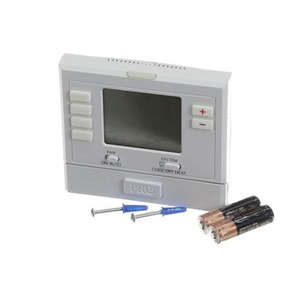 Picture of Rheem Pro1 T705 Thermostat - 1H/1c Conventional, 1H/1c Heat Pump, No Autochangeover, 5/1/1 Programming Part# T705