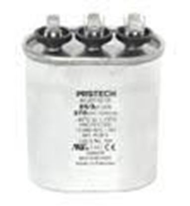 Picture of 25/3 MFD 370V OVAL CAPACITOR For Rheem-Ruud Part# 43-25135-15