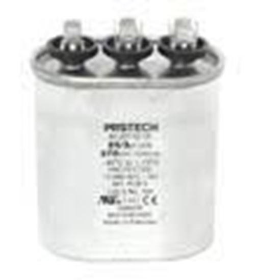 Picture of 25/3 MFD 370V OVAL CAPACITOR For Rheem-Ruud Part# 43-25135-15
