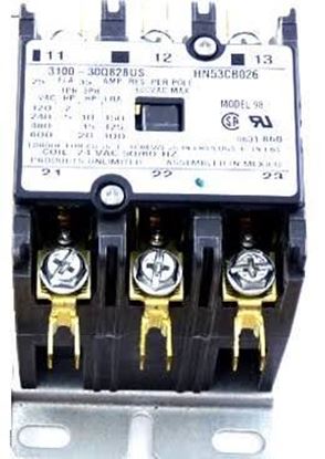 Picture of 3POLE 24V CONTACTOR, 25AMP For Carrier Part# HN53CB026