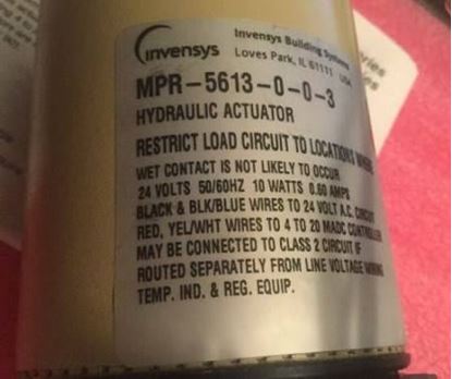 Picture of 24v VALVE ACTUATOR 4-20ma S/R For Schneider Electric (Barber Colman) Part# MPR-5613