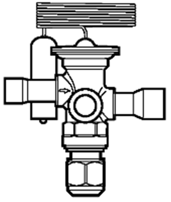 Picture of 3/8"TR6txvR22 2.5-3 Ton W/Kit For Danfoss Part# 067L5857