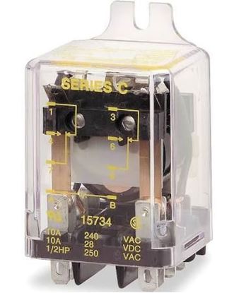 Picture of 24V 12A DPDT 8Pin Relay  For Schneider Electric-Square D Part# 8501KFR12V14