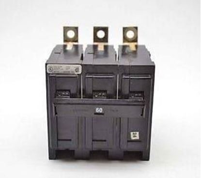Picture of 3P 60Amp 240v Circuit Breaker For Cutler Hammer-Eaton Part# BAB3060H