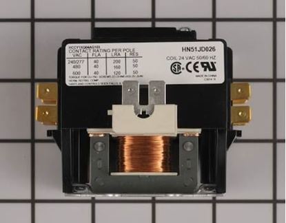 Picture of 24V 1P 40AMP CONTACTOR W/SHUNT For Carrier Part# HN51JD026