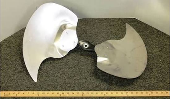 Picture of 27.6" 28deg 1/2" CCW 2bld Fan For Trane Part# FAN3592