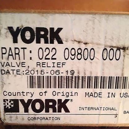 Picture of 350# Relief Valve For York Part# 022-09800-000