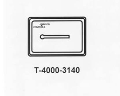 Picture of COVER,WHITE,THERMOM,HORIZ For Johnson Controls Part# T-4000-3140