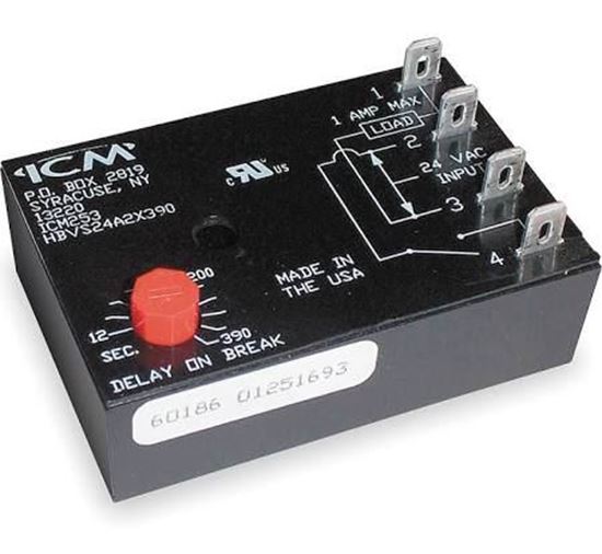 Picture of DELAYonBRK TIMER,12-390sec24V For ICM Controls Part# ICM253