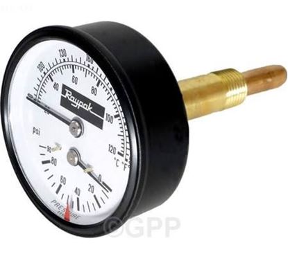 Picture of T&P Gauge70/250f 0/90#1/2"Btm For Raypak Part# 007205F