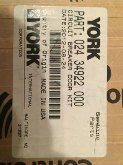 Picture of Circuit Brkr Door Kit For York Part# 024-34922-000