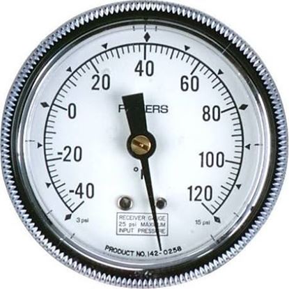 Picture of RCV GAUGE 2 1/2"0-100F 1/4"BRB For Siemens Building Technology Part# 142-0327