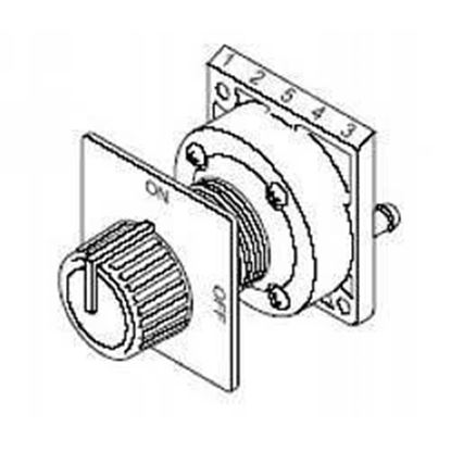 Picture of PneumodSelectSw,2-pos/5-BRANCH For Schneider Electric (Barber Colman) Part# 2392-505