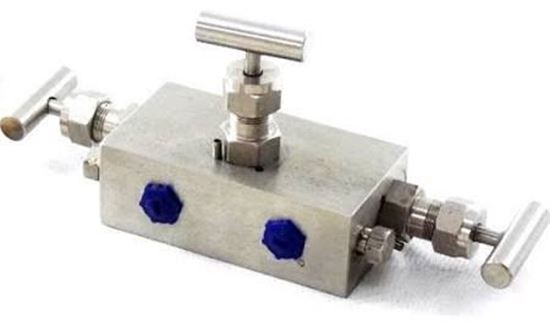 Picture of SS Isolat/Null 3valve Manifold For Mamac Systems Part# VM-706