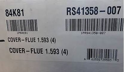 Picture of Flue Cover w/ Gaskets For Lennox Part# 84K81