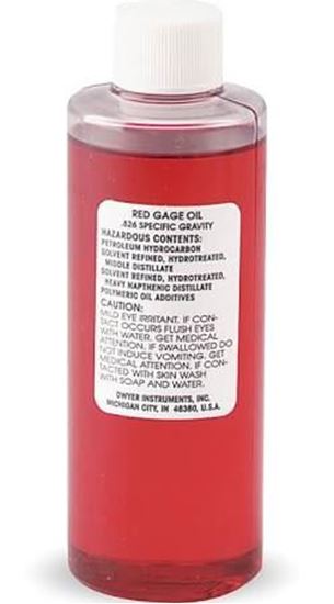 Picture of 4oz Bottle, Red Gage Oil For Dwyer Instruments Part# A-102
