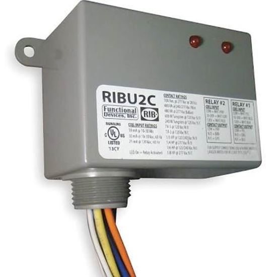 Picture of 10-30VAC;120V 10A 2SPDT RLY For Functional Devices Part# RIBTU2C
