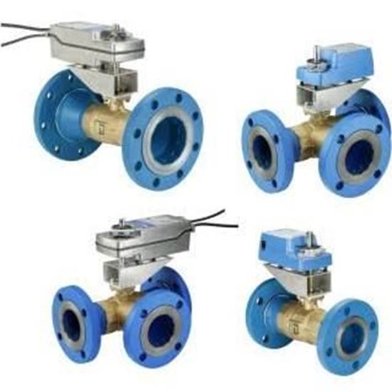 Picture of 2 1/2" 3W BALL VALVE 74CV For Johnson Controls Part# VG18A5GT