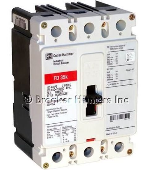Picture of 480V 3POLE 90AMP BREAKER For Cutler Hammer-Eaton Part# FD3090