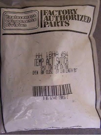 Picture of TempSw Op80 Cls27 95"lead wire For Carrier Part# HH18HA094
