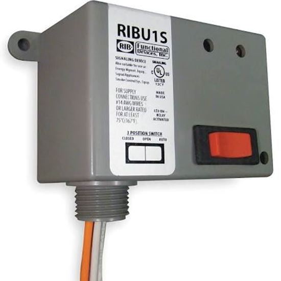 Picture of 10-30VAC/DC;120V 10A SPST Rly For Functional Devices Part# RIBU1S