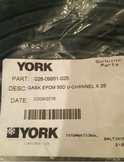 Picture of 25Ft Roll U-Shape Gasket For York Part# 028-09951-025
