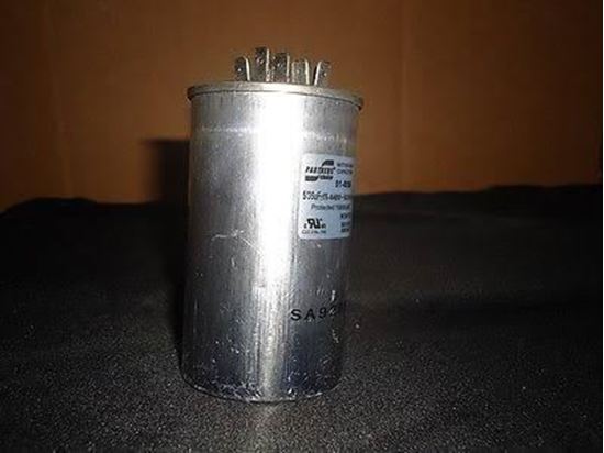 Picture of 55/7.5MFD 370V Oval Run Cap For Nordyne Part# 01-0274