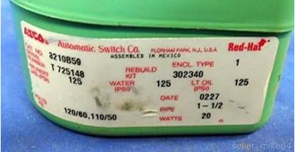 Picture of 1.5" NO 0/125#AirWtr 120vBrass For ASCO Part# 8210B59