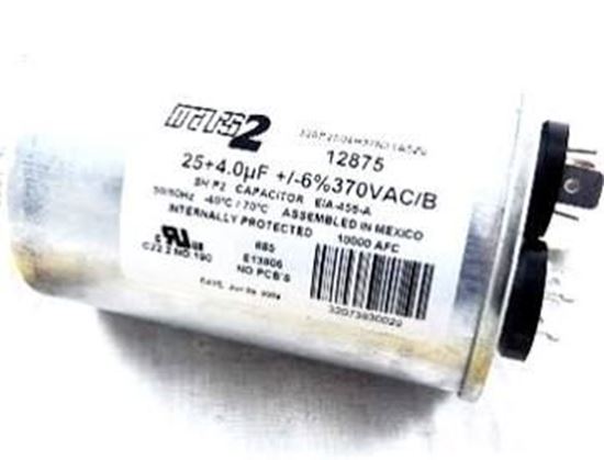 Picture of 25/4MFD 370V Rnd Run Capacitor For York Part# S1-024-23295-700