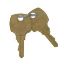 Picture of REPL KEY(2) TG509,510,511,512 For Honeywell  Part# 191990A