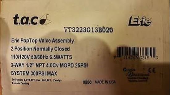 Picture of 1/2"npt 3w 4cv 120v NC OnOff For Schneider Electric (Erie) Part# VT3223G13B020