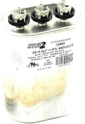 Picture of DUAL CAPAC 35/5 MFD 440V OVAL For Lennox Part# 53H27