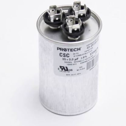 Picture of 35/3M 370V Round Dual Capcitor For Rheem-Ruud Part# 43-25133-03