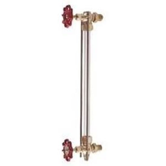 Picture of 1/2"WATER GAGE,ALUM.,12"GLASS  For Conbraco Industries Part# 20-104-00