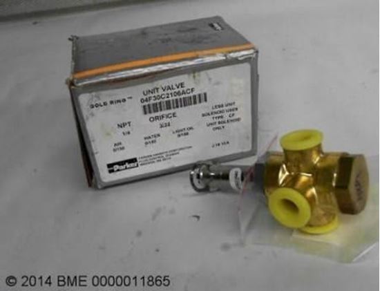Picture of 1/4"N/C 3-WAY,0/150# BRASS VLV For Parker Fluid Control Part# 04F30C2106ACF